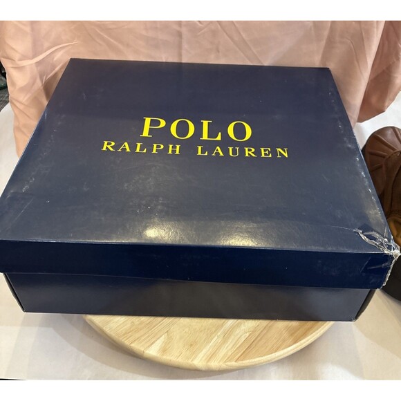 Polo Ralph Lauren Oslo Buckle Waterproof Lace Leather Boots Brown Men’s 8D NEW main image 8